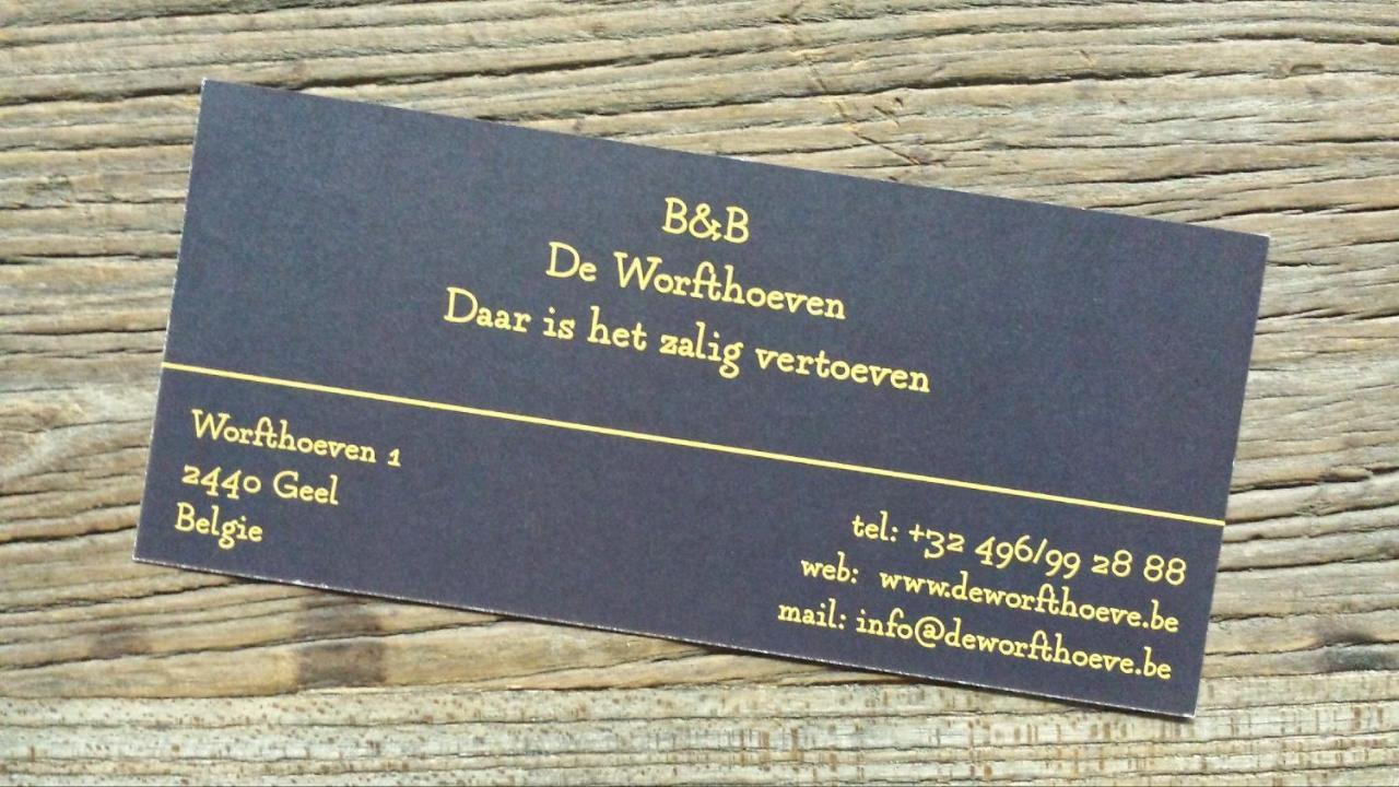 De Worfthoeve Bed and Breakfast Geel Eksteriør billede